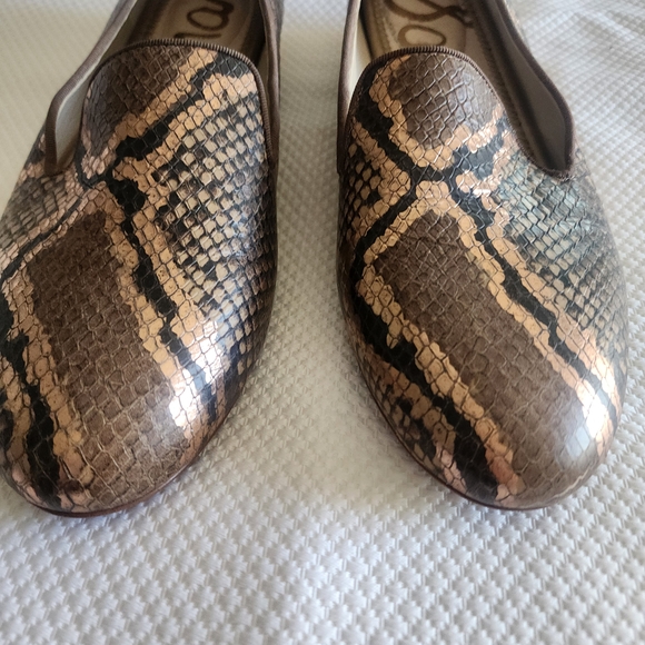 Sam Edelman Women's Snake Print Loafers - Picture 4 of 8